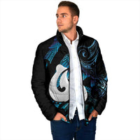 Hei Matau New Zealand Matariki Padded Jacket NZ Fish Hook Maori Art