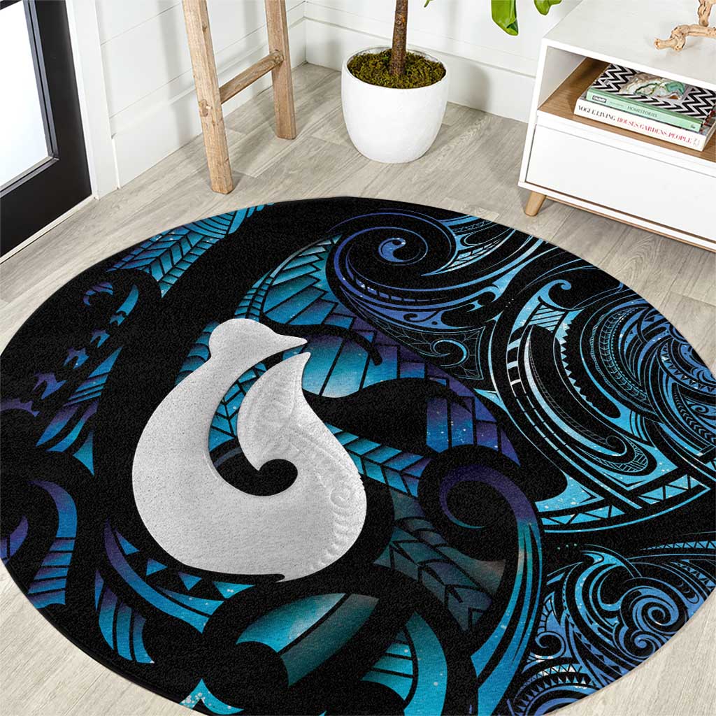 Hei Matau New Zealand Matariki Round Carpet NZ Fish Hook Maori Art