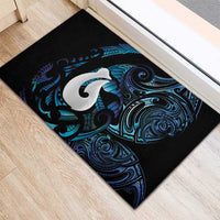 Hei Matau New Zealand Matariki Rubber Doormat NZ Fish Hook Maori Art