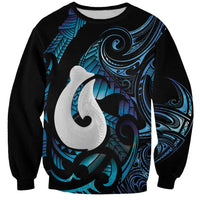 Hei Matau New Zealand Matariki Sweatshirt NZ Fish Hook Maori Art