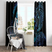 Hei Matau New Zealand Matariki Window Curtain NZ Fish Hook Maori Art