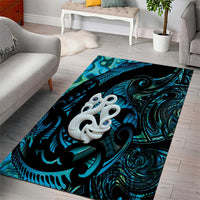 Manaia New Zealand Matariki Area Rug NZ Paua Shell Maori Art