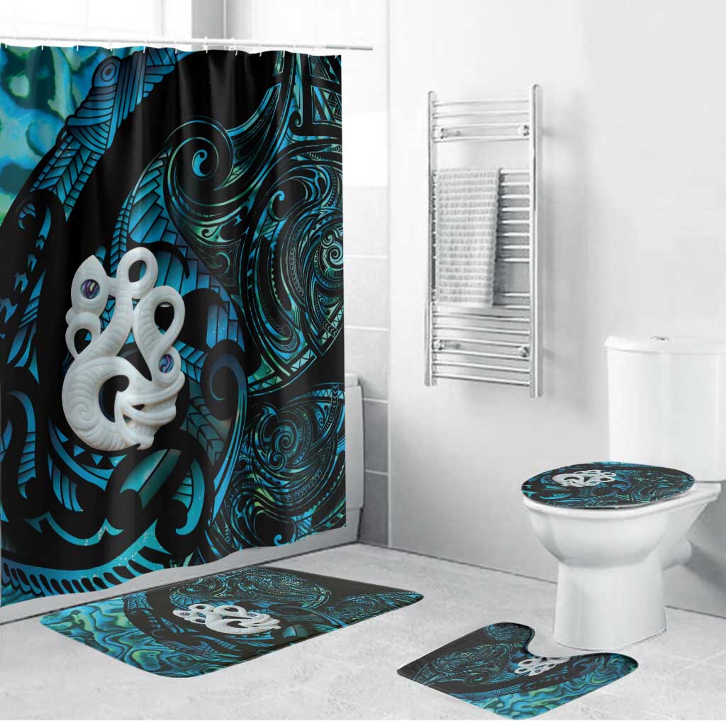 Manaia New Zealand Matariki Bathroom Set NZ Paua Shell Maori Art