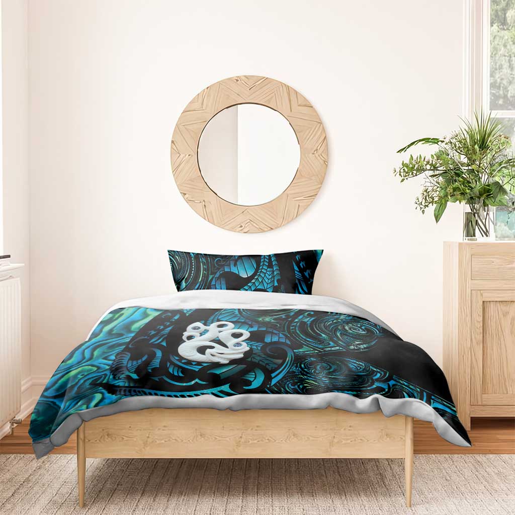 Manaia New Zealand Matariki Bedding Set NZ Paua Shell Maori Art