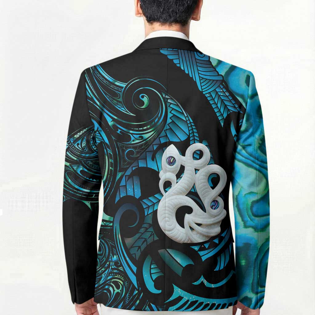 Manaia New Zealand Matariki Blazer NZ Paua Shell Maori Art