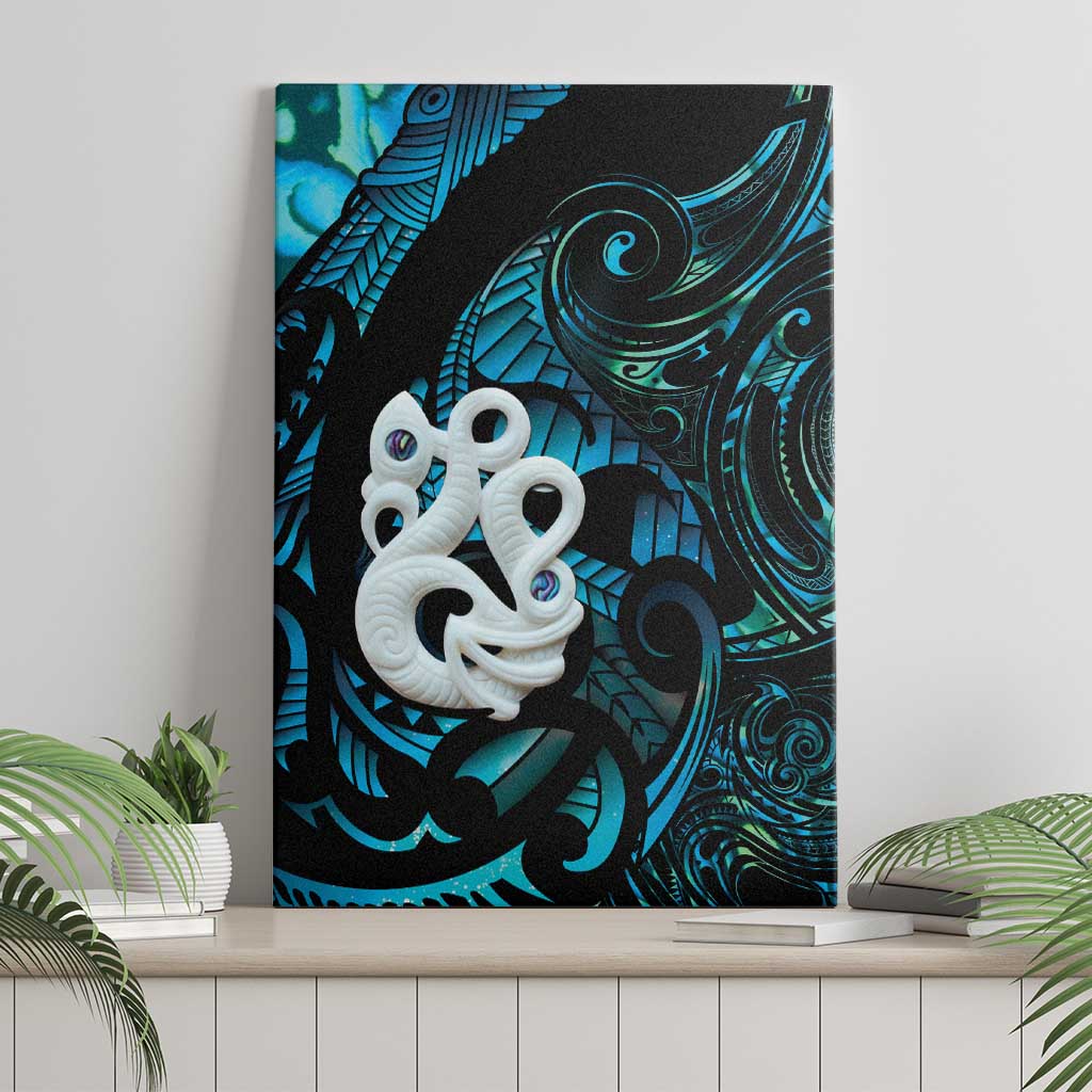 Manaia New Zealand Matariki Canvas Wall Art NZ Paua Shell Maori Art