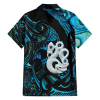 Manaia New Zealand Matariki Family Matching Puletasi and Hawaiian Shirt NZ Paua Shell Maori Art LT14 - Polynesian Pride