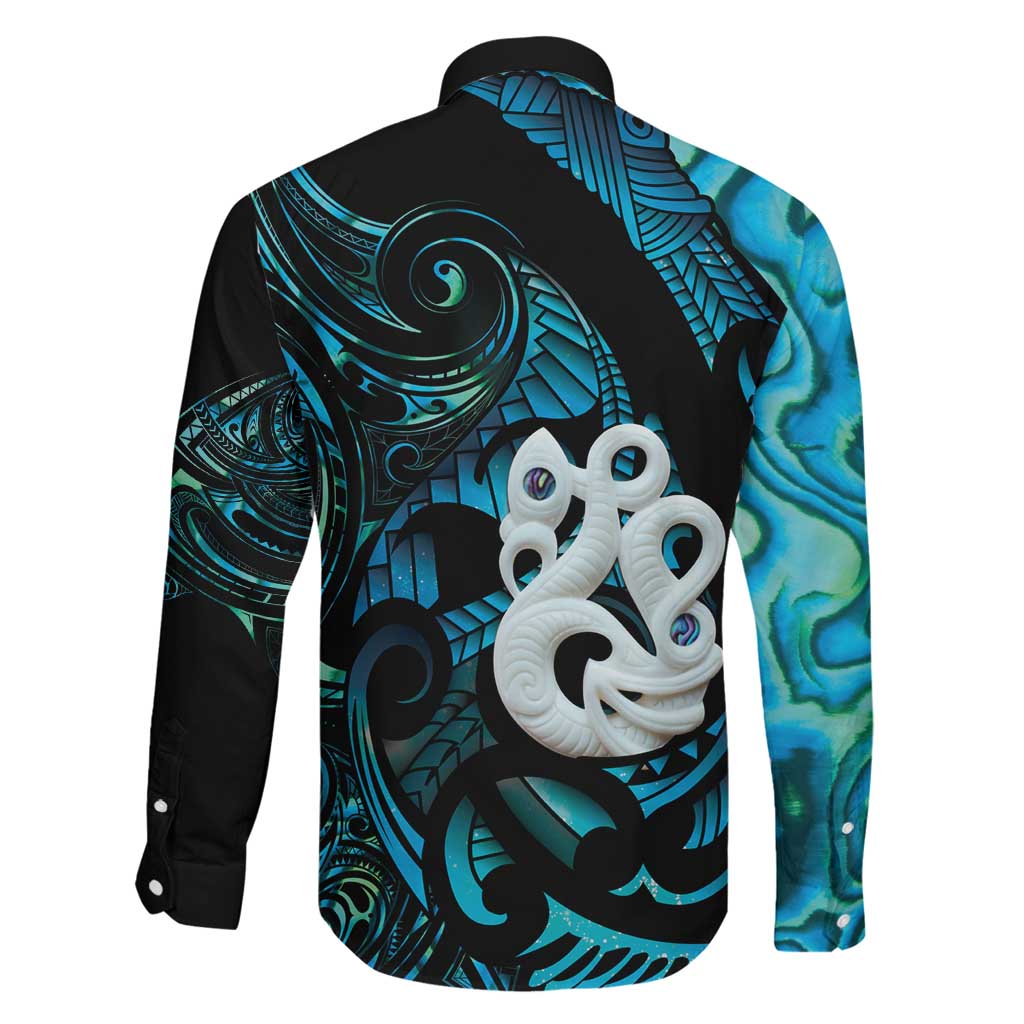 Manaia New Zealand Matariki Family Matching Summer Maxi Dress and Hawaiian Shirt NZ Paua Shell Maori Art LT14 - Polynesian Pride
