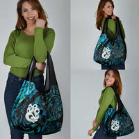 Manaia New Zealand Matariki Grocery Bag NZ Paua Shell Maori Art
