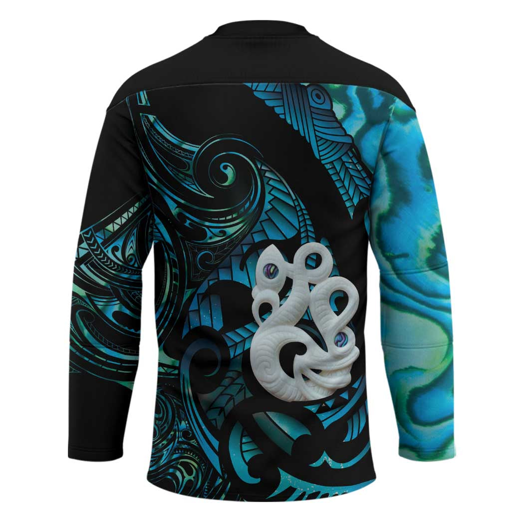Manaia New Zealand Matariki Hockey Jersey NZ Paua Shell Maori Art