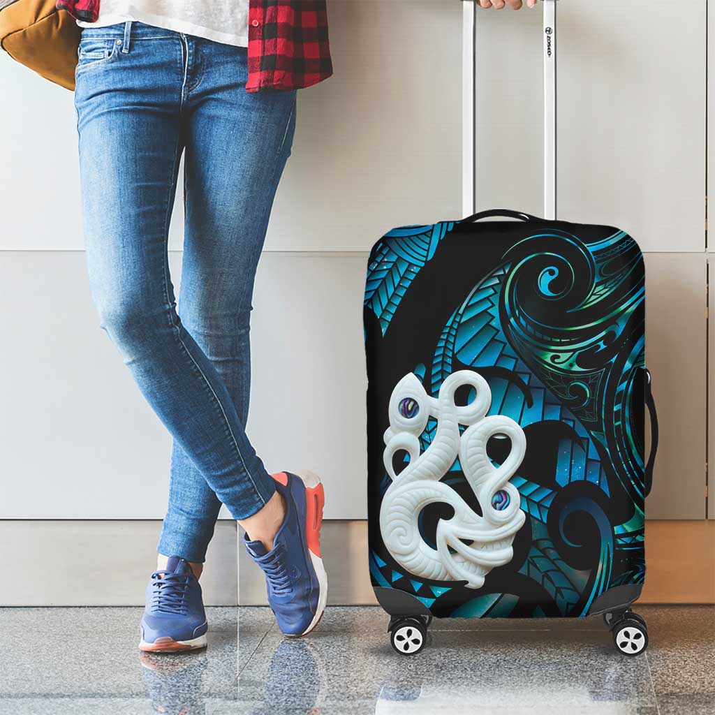 Manaia New Zealand Matariki Luggage Cover NZ Paua Shell Maori Art
