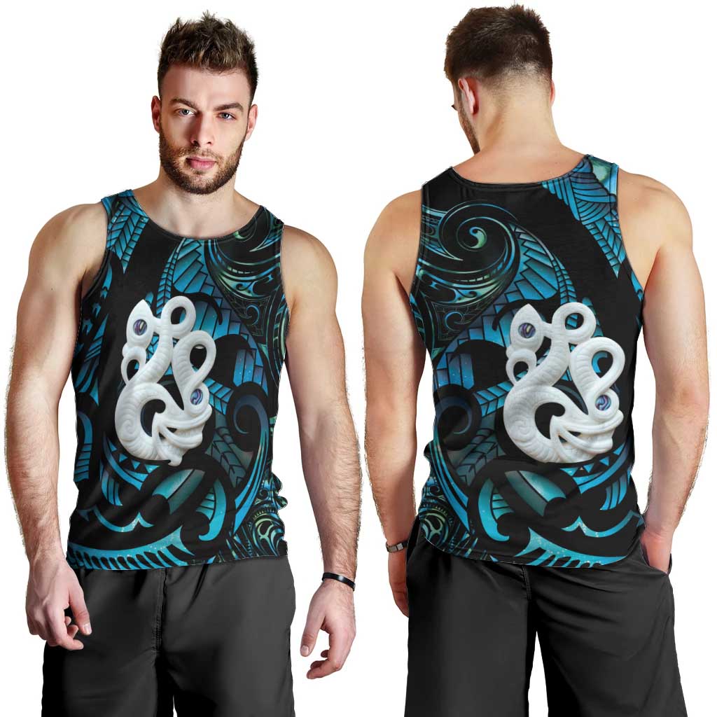 Manaia New Zealand Matariki Men Tank Top NZ Paua Shell Maori Art