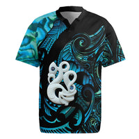 Manaia New Zealand Matariki Rugby Jersey NZ Paua Shell Maori Art
