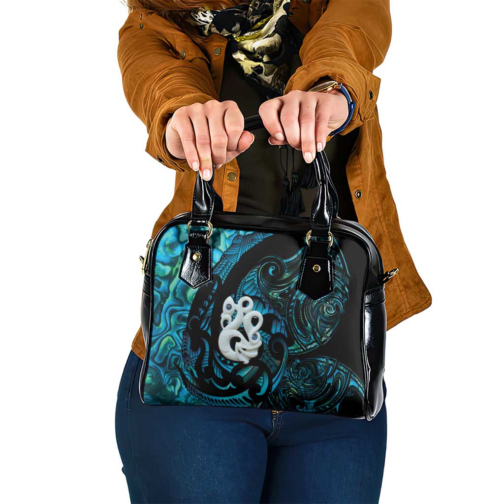 Manaia New Zealand Matariki Shoulder Handbag NZ Paua Shell Maori Art