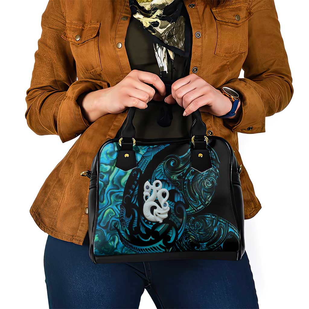 Manaia New Zealand Matariki Shoulder Handbag NZ Paua Shell Maori Art