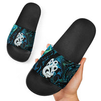 Manaia New Zealand Matariki Slide Sandals NZ Paua Shell Maori Art