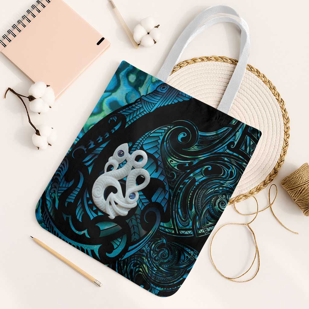 Manaia New Zealand Matariki Tote Bag NZ Paua Shell Maori Art