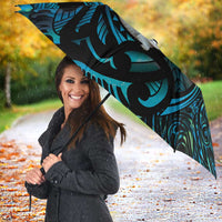 Manaia New Zealand Matariki Umbrella NZ Paua Shell Maori Art
