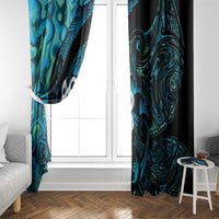 Manaia New Zealand Matariki Window Curtain NZ Paua Shell Maori Art