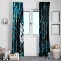 Manaia New Zealand Matariki Window Curtain NZ Paua Shell Maori Art