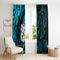 Manaia New Zealand Matariki Window Curtain NZ Paua Shell Maori Art