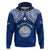 Marshall Islands Hoodie Blue Polynesian Tribal Mix Coat of Arms LT14 Blue - Polynesian Pride