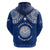 Marshall Islands Hoodie Blue Polynesian Tribal Mix Coat of Arms LT14 - Polynesian Pride