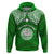 Custom Marshall Islands Hoodie Green Polynesian Tribal Mix Coat of Arms LT14 Pullover Hoodie Green - Polynesian Pride