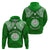 Custom Marshall Islands Hoodie Green Polynesian Tribal Mix Coat of Arms LT14 - Polynesian Pride