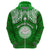 Custom Marshall Islands Hoodie Green Polynesian Tribal Mix Coat of Arms LT14 - Polynesian Pride