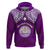 Custom Marshall Islands Hoodie Purple Polynesian Tribal Mix Coat of Arms LT14 Pullover Hoodie Purple - Polynesian Pride