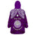 Personalised Marshall Islands Wearable Blanket Hoodie Purple Polynesian Tribal Mix Coat Of Arms LT14 - Polynesian Pride