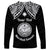 Personalised Marshall Islands Long Sleeve Shirt Black Polynesian Tribal Mix Coat Of Arms LT14 - Polynesian Pride