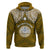 Custom Marshall Islands Hoodie Gold Polynesian Tribal Mix Coat of Arms LT14 Pullover Hoodie Gold - Polynesian Pride