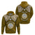 Custom Marshall Islands Hoodie Gold Polynesian Tribal Mix Coat of Arms LT14 - Polynesian Pride