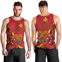 Polynesian Pride Remembrance Day PNG Men Tank Top Papua New Guinea We Will Remember Them LT14 - Polynesian Pride