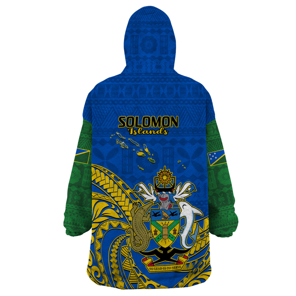 Polynesian Pride Independence Day Solomon Islands Wearable Blanket Hoodie Happy 45th Anniversary LT14 - Polynesian Pride