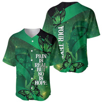 Personalised World Mental Health Awareness Month Baseball Jersey Warriors Brave Strong Galaxy Vibes