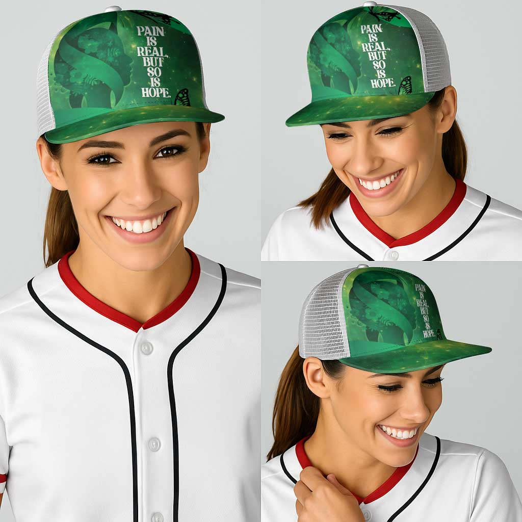 World Mental Health Awareness Month Baseball Net Cap Warriors Brave Strong Galaxy Vibes - Polynesian Pride