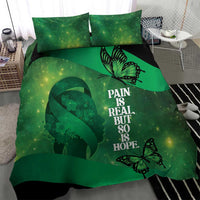 World Mental Health Awareness Month Bedding Set Warriors Brave Strong Galaxy Vibes