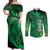 Personalised World Mental Health Awareness Month Couples Matching Off Shoulder Maxi Dress and Long Sleeve Button Shirt Warriors Brave Strong Galaxy Vibes