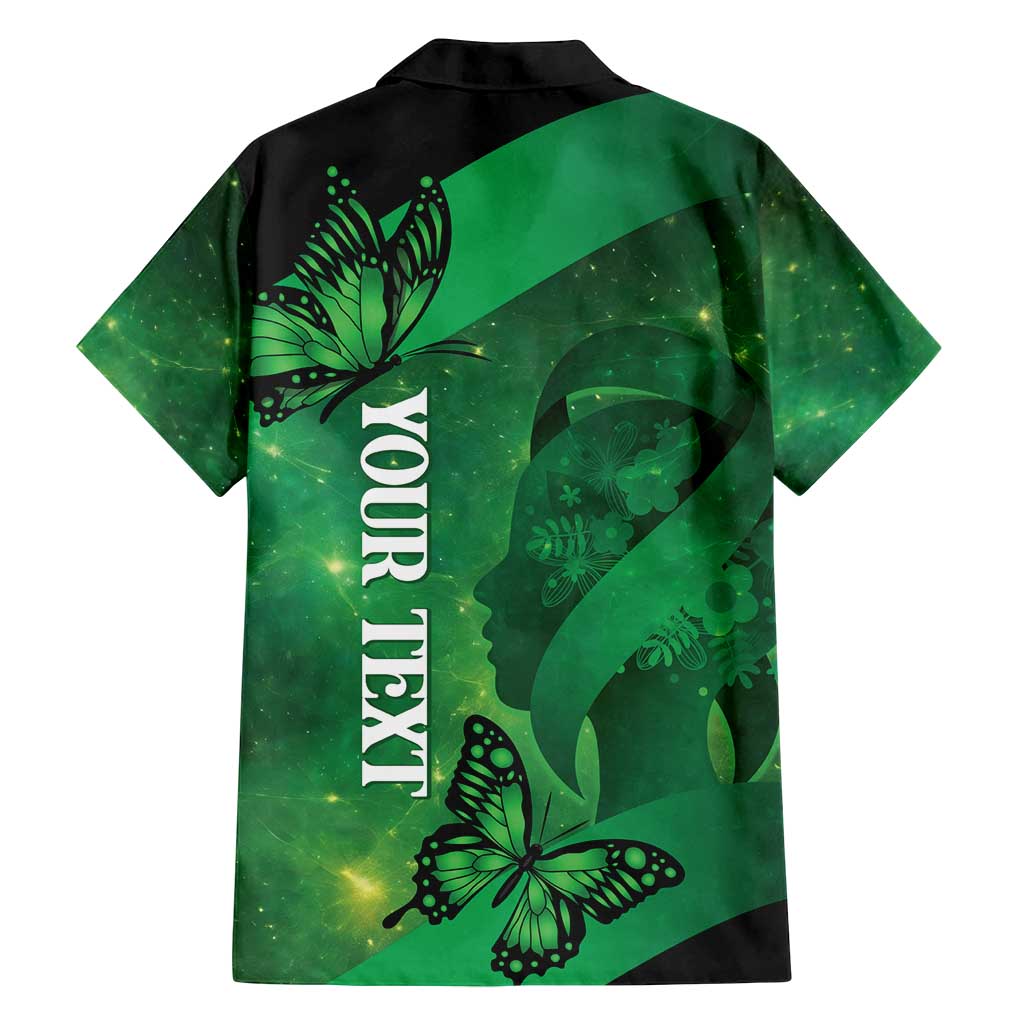 Personalised World Mental Health Awareness Month Family Matching Long Sleeve Bodycon Dress and Hawaiian Shirt Warriors Brave Strong Galaxy Vibes