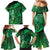 Personalised World Mental Health Awareness Month Family Matching Mermaid Dress and Hawaiian Shirt Warriors Brave Strong Galaxy Vibes