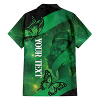 Personalised World Mental Health Awareness Month Family Matching Tank Maxi Dress and Hawaiian Shirt Warriors Brave Strong Galaxy Vibes