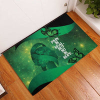 World Mental Health Awareness Month Rubber Doormat Warriors Brave Strong Galaxy Vibes