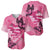 Polynesia Breast Cancer Awareness Month Baseball Jersey Pink Ribbon Mix Butterflies