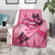 Polynesia Breast Cancer Awareness Month Blanket Pink Ribbon Mix Butterflies