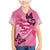 Polynesia Breast Cancer Awareness Month Family Matching Mermaid Dress and Hawaiian Shirt Pink Ribbon Mix Butterflies