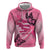 Polynesia Breast Cancer Awareness Month Hoodie Pink Ribbon Mix Butterflies