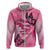 Polynesia Breast Cancer Awareness Month Hoodie Pink Ribbon Mix Butterflies